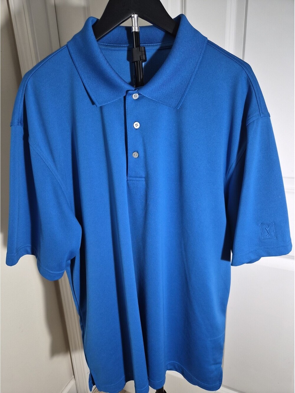 PGA Tour Airflux Golf Polo Shirt XXL  Blue Short Sleeve